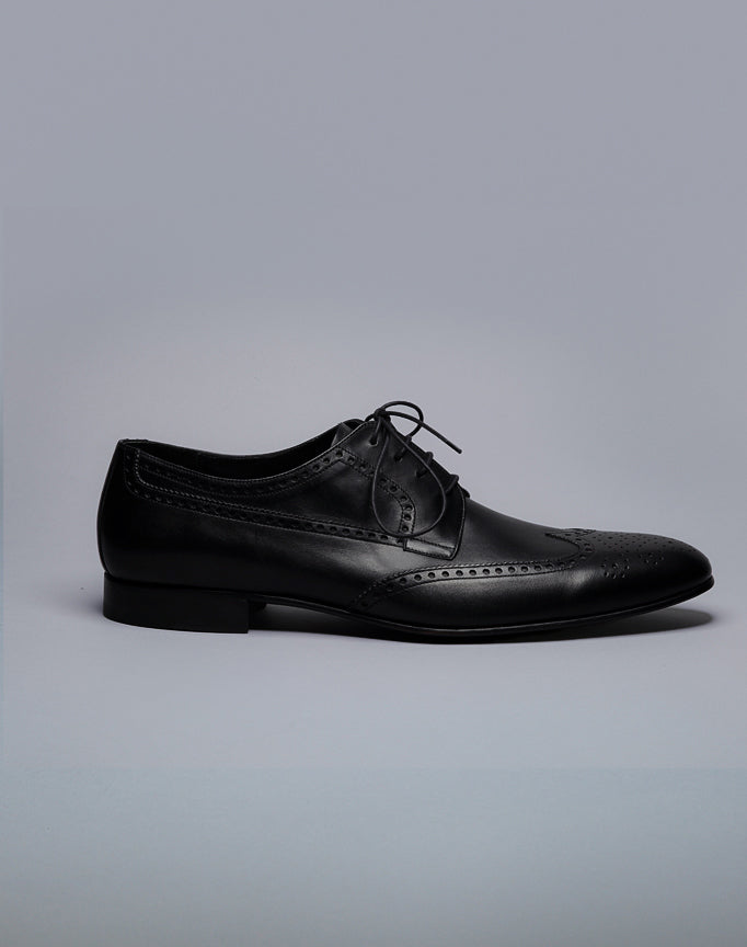 De marchi Classic Leather Brogues in black