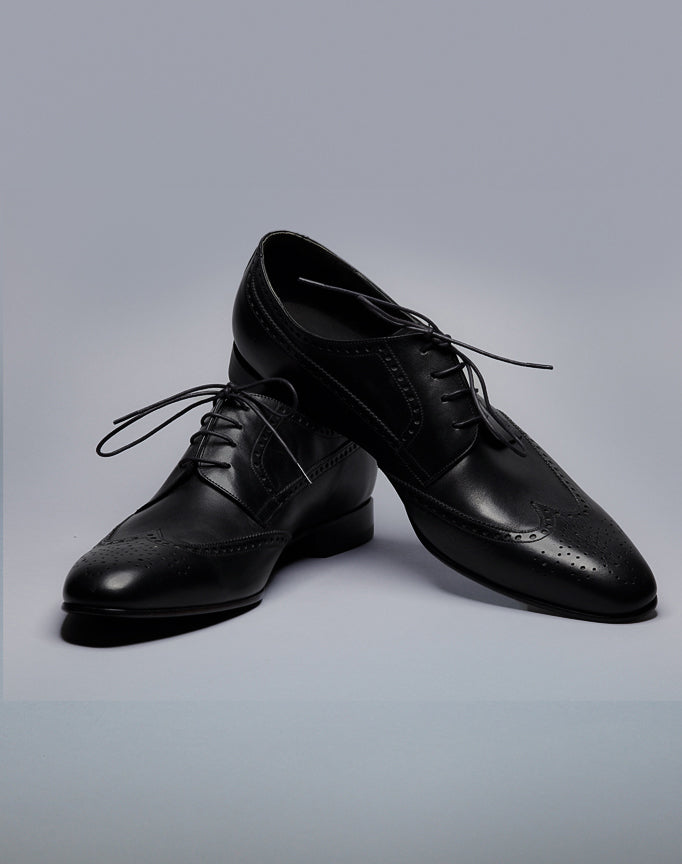 De marchi Classic Leather Brogues in black