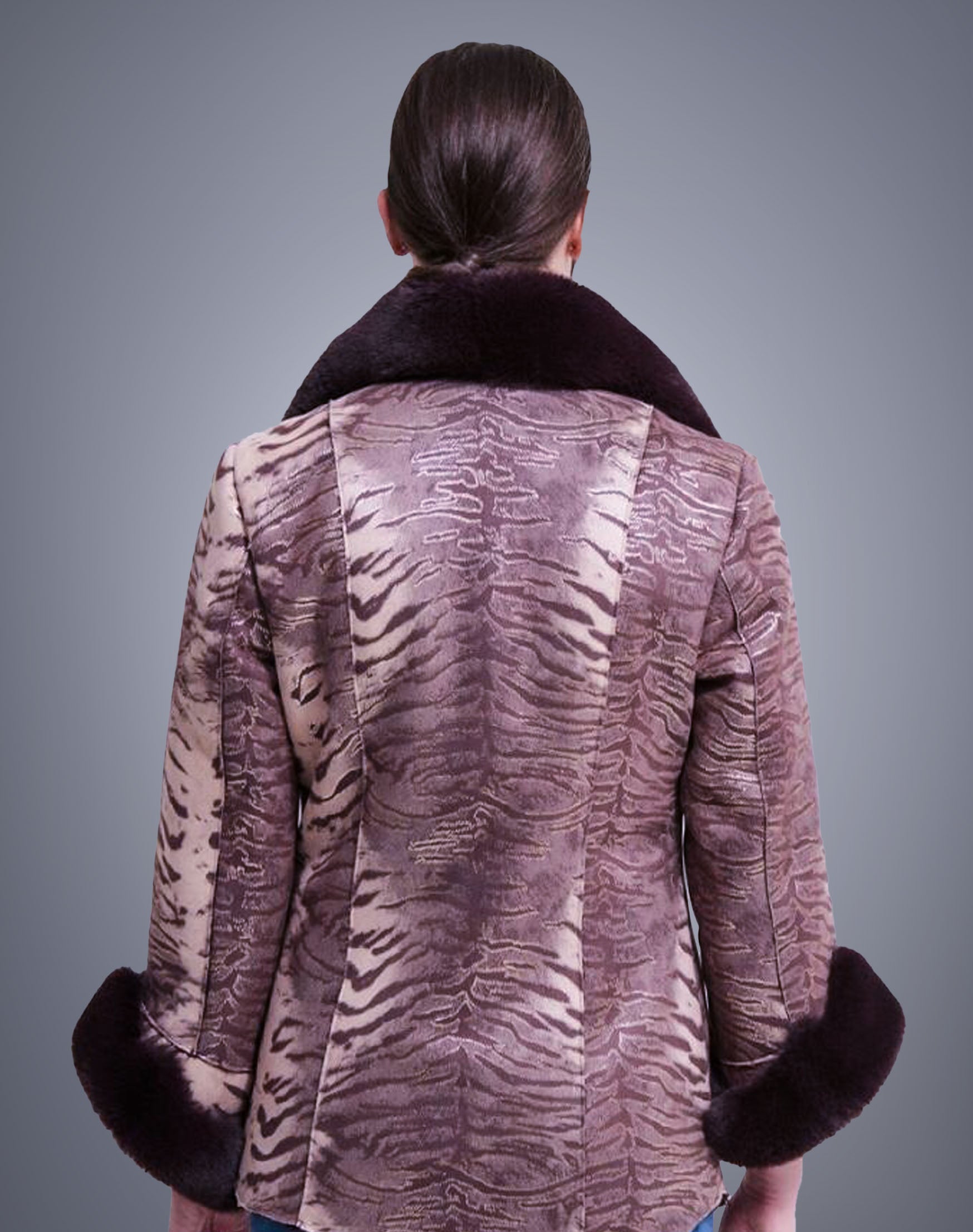 Joseph Ribkoff Faux Fur Suede Jacket - Style : 213992