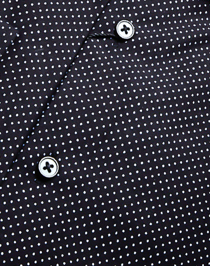 Maestro Gold Spots Button Down Long Sleeve Shirt.